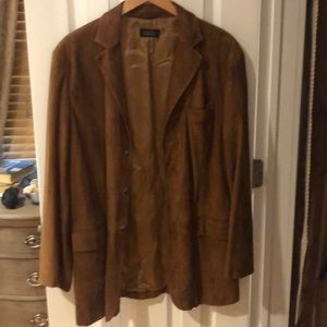Suede sports jacket